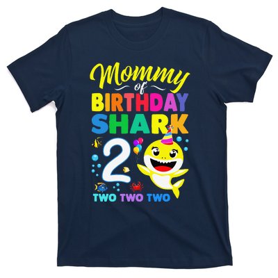 Mommy Of Birthday Shark 2nd Matching Oufit Party For Family T-Shirt