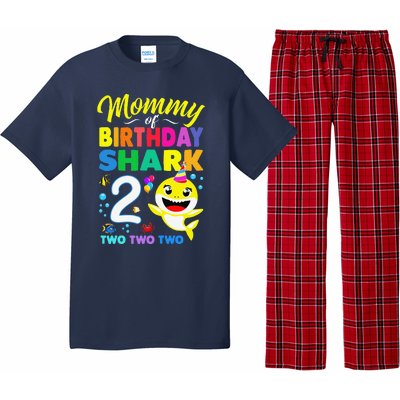 Mommy Of Birthday Shark 2nd Matching Oufit Party For Family Pajama Set