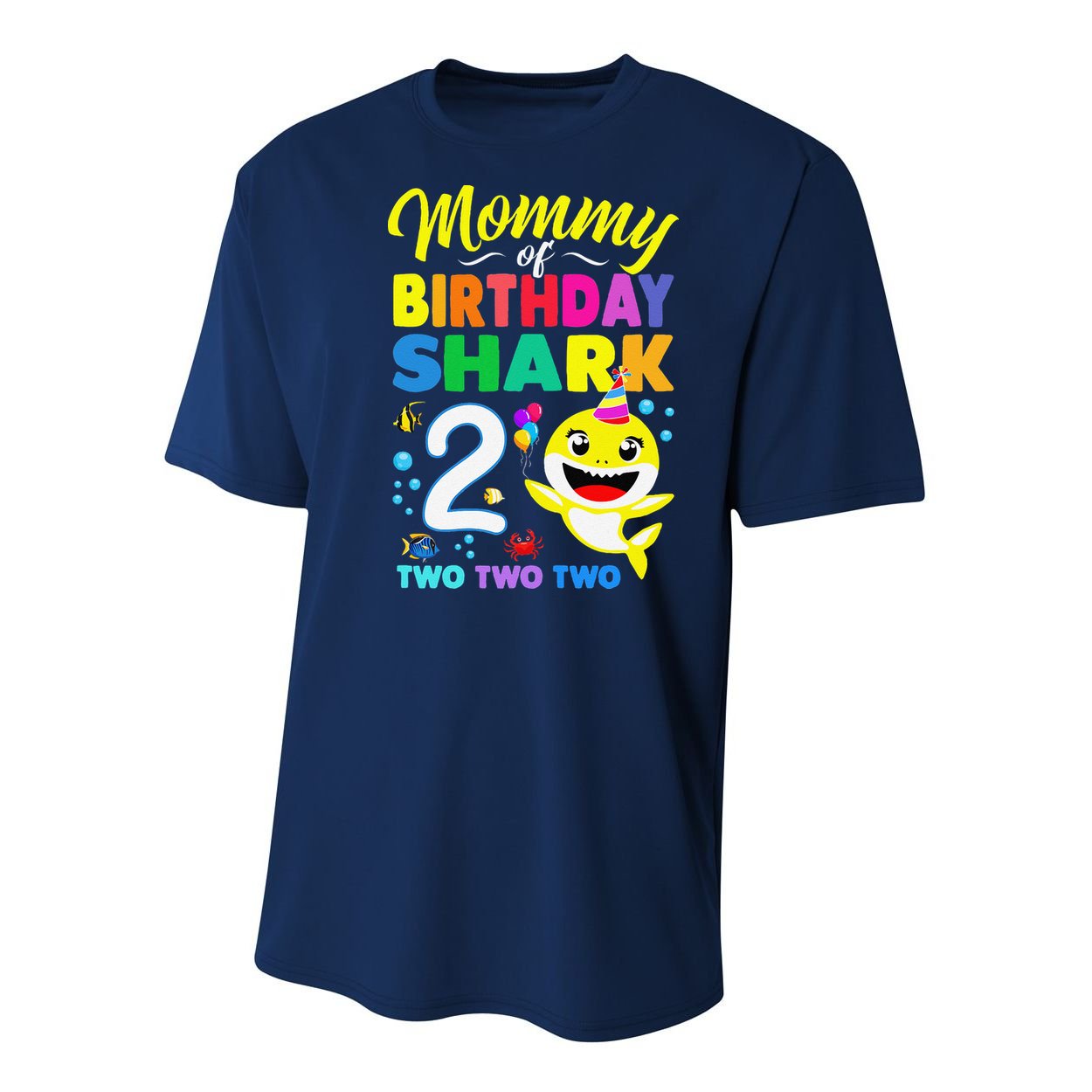 Mommy Of Birthday Shark 2nd Matching Oufit Party For Family Youth Performance Sprint T-Shirt