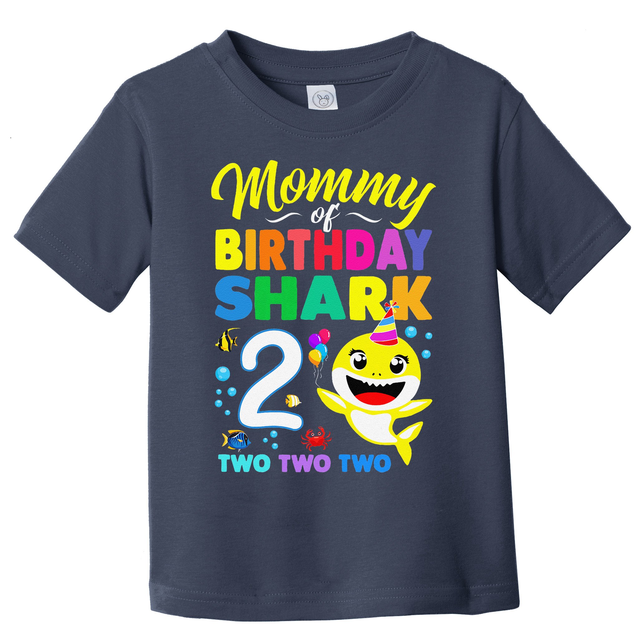 Mommy Of Birthday Shark 2nd Matching Oufit Party For Family Toddler T-Shirt