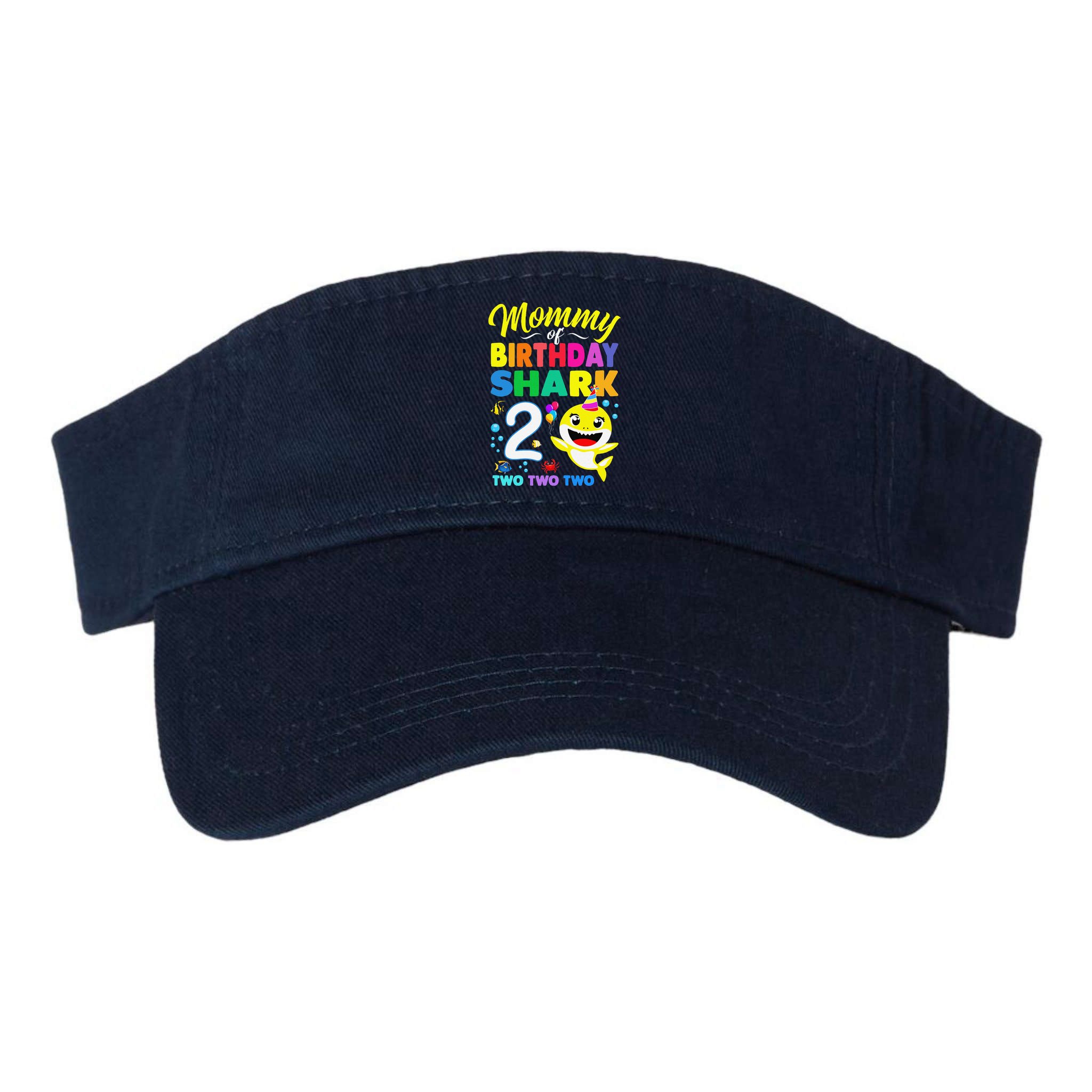 Mommy Of Birthday Shark 2nd Matching Oufit Party For Family Visor