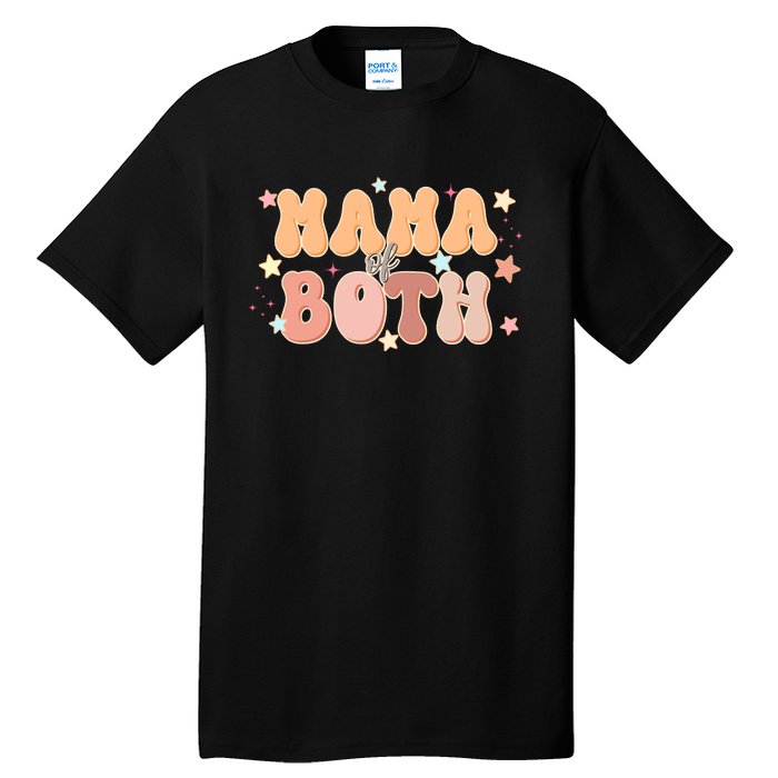 Mama Of Both Retro Mother's Day Mom Tall T-Shirt