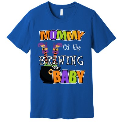 Mommy Of Brewing Halloween Theme Shower Spooky Gift Premium T-Shirt