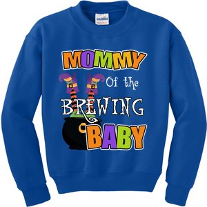 Mommy Of Brewing Halloween Theme Shower Spooky Gift Kids Sweatshirt