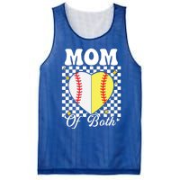 Mom Of Both Baseball Softball Heart Leopard Mothers Day Mama Meaningful Gift Mesh Reversible Basketball Jersey Tank