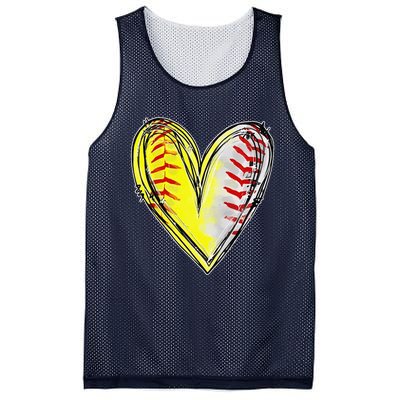 Mom Of Both Baseball Softball Mom Mothers Day Women Mesh Reversible Basketball Jersey Tank