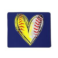 Mom Of Both Baseball Softball Mom Mothers Day Women Mousepad