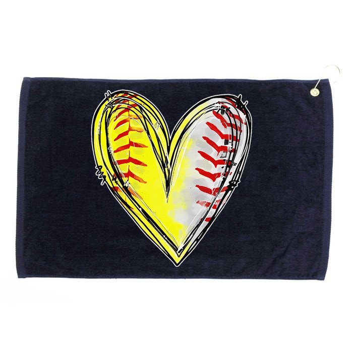 Mom Of Both Baseball Softball Mom Mothers Day Women Grommeted Golf Towel