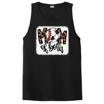 Mom Of Both Leopard Baseball Soccer PosiCharge Competitor Tank