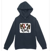 Mom Of Both Leopard Baseball Soccer Urban Pullover Hoodie