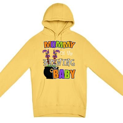 Mommy Of Brewing Halloween Theme Shower Spooky Gift Premium Pullover Hoodie