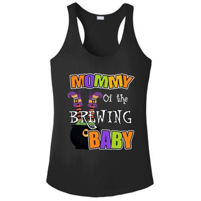 Mommy Of Brewing Halloween Theme Shower Spooky Gift Ladies PosiCharge Competitor Racerback Tank