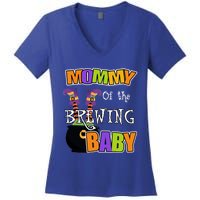 Mommy Of Brewing Halloween Theme Shower Spooky Gift Women's V-Neck T-Shirt