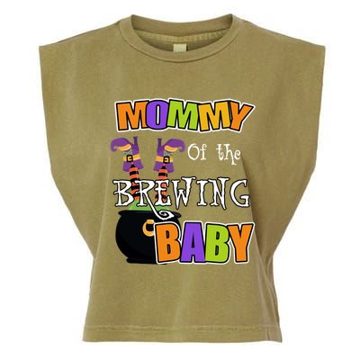 Mommy Of Brewing Halloween Theme Shower Spooky Gift Garment-Dyed Women's Muscle Tee