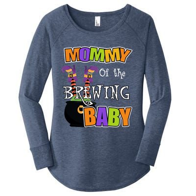 Mommy Of Brewing Halloween Theme Shower Spooky Gift Women's Perfect Tri Tunic Long Sleeve Shirt