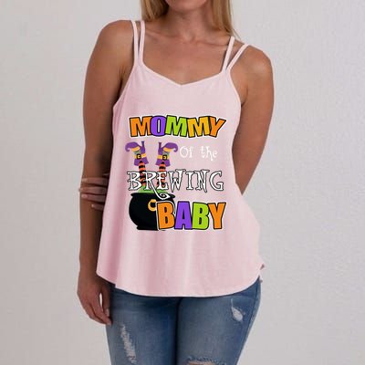 Mommy Of Brewing Halloween Theme Shower Spooky Gift Women's Strappy Tank