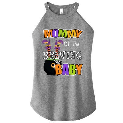 Mommy Of Brewing Halloween Theme Shower Spooky Gift Women's Perfect Tri Rocker Tank