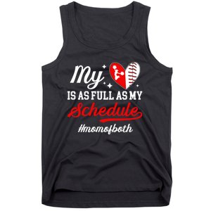 Mom Of Both Proud Cheer And Baseball Mom Tank Top