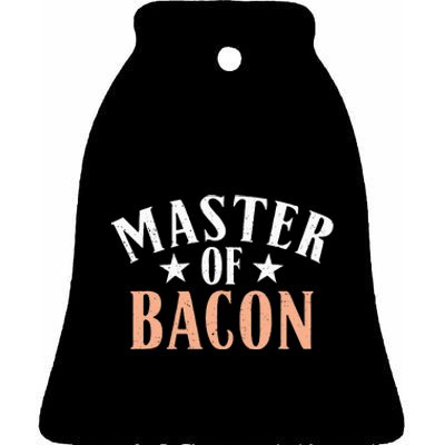 Master of Bacon lover Ceramic Bell Ornament