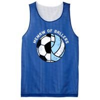 Memaw Of Ballers Funny Soccer Volleyball Grandma Memaw Gift Mesh Reversible Basketball Jersey Tank