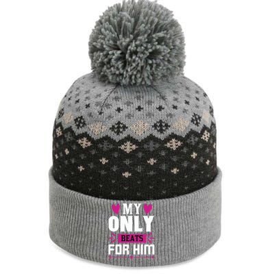 My Only Beats For Him The Baniff Cuffed Pom Beanie