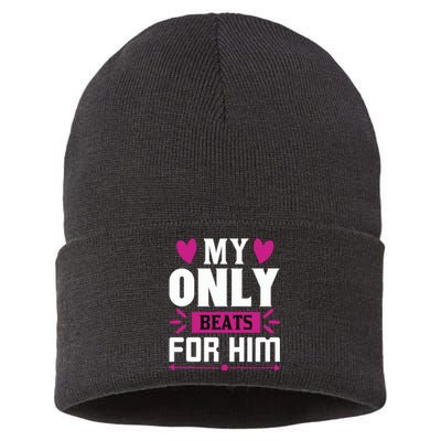 My Only Beats For Him Sustainable Knit Beanie