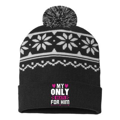 My Only Beats For Him USA-Made Snowflake Beanie