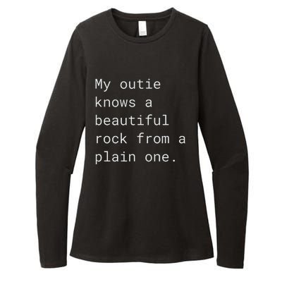 My Outie Can Create A Beautiful Stone From A Simple Womens CVC Long Sleeve Shirt