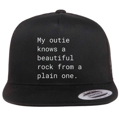 My Outie Can Create A Beautiful Stone From A Simple Flat Bill Trucker Hat
