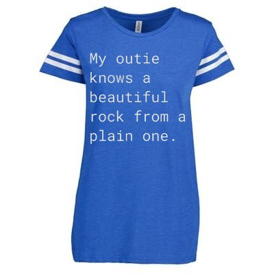 My Outie Can Create A Beautiful Stone From A Simple Enza Ladies Jersey Football T-Shirt