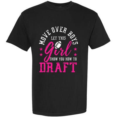 Move Over Cute Fantasy Football Draft Kit Party Garment-Dyed Heavyweight T-Shirt