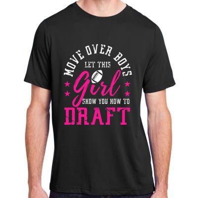 Move Over Cute Fantasy Football Draft Kit Party Adult ChromaSoft Performance T-Shirt