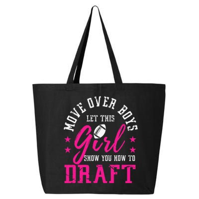 Move Over Cute Fantasy Football Draft Kit Party 25L Jumbo Tote