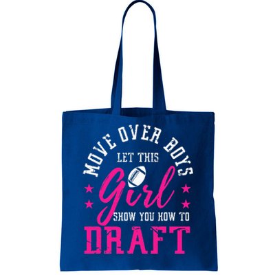 Move Over Cute Fantasy Football Draft Kit Party Tote Bag