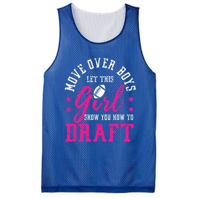 Move Over Cute Fantasy Football Draft Kit Party Mesh Reversible Basketball Jersey Tank