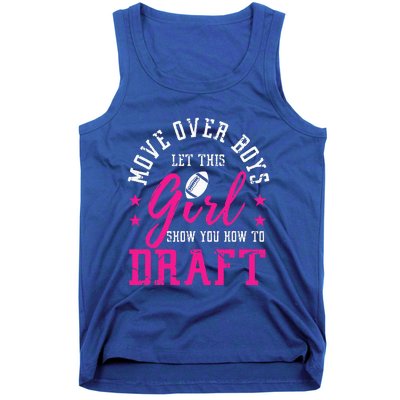 Move Over Cute Fantasy Football Draft Kit Party Tank Top