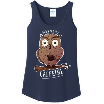 Monday Owl Coffee Caffeine Work Office Ladies Essential Tank