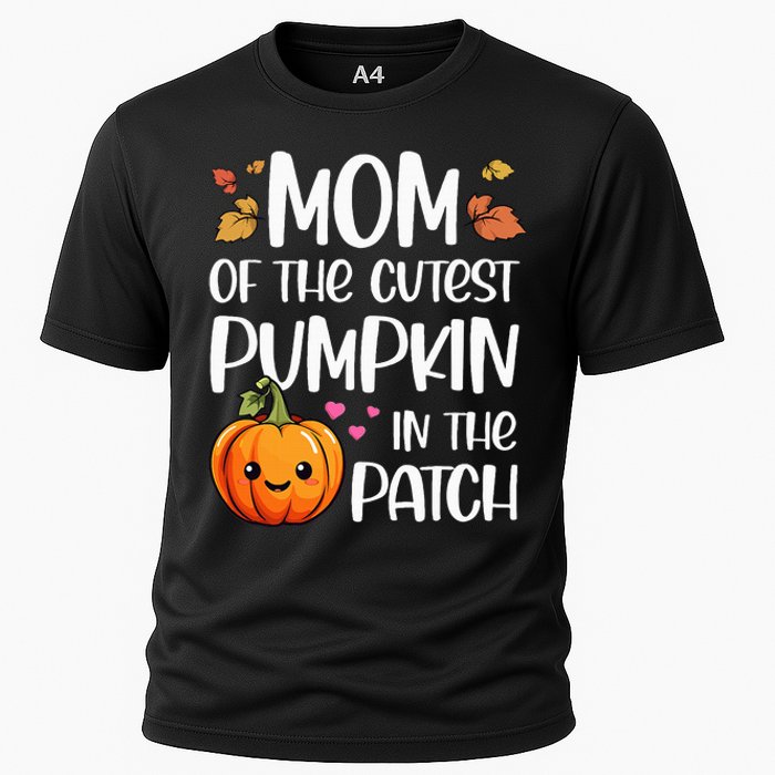 Mom Of Cutest Pumpkin In The Patch Halloween Thanksgiving Cooling Performance Crew T-Shirt