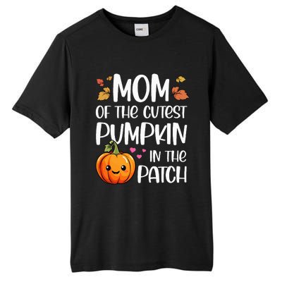 Mom Of Cutest Pumpkin In The Patch Halloween Thanksgiving Tall Fusion ChromaSoft Performance T-Shirt