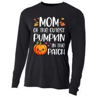 Mom Of Cutest Pumpkin In The Patch Halloween Thanksgiving Cooling Performance Long Sleeve Crew