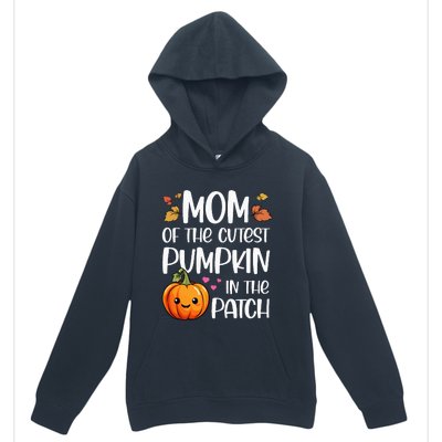 Mom Of Cutest Pumpkin In The Patch Halloween Thanksgiving Urban Pullover Hoodie