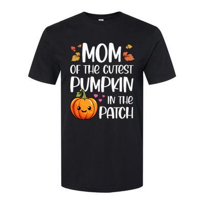 Mom Of Cutest Pumpkin In The Patch Halloween Thanksgiving Softstyle CVC T-Shirt