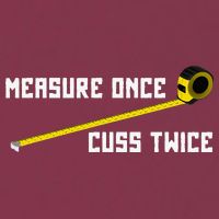 Measure Once Cuss Twice Carpenter & Woodworking 16oz Travel Tumbler