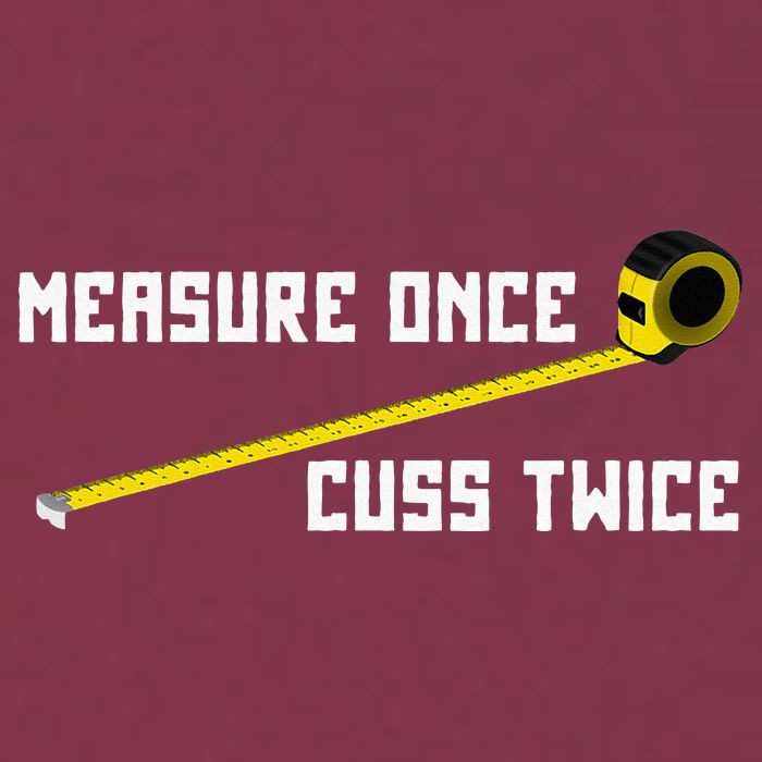 Measure Once Cuss Twice Carpenter & Woodworking 16oz Travel Tumbler