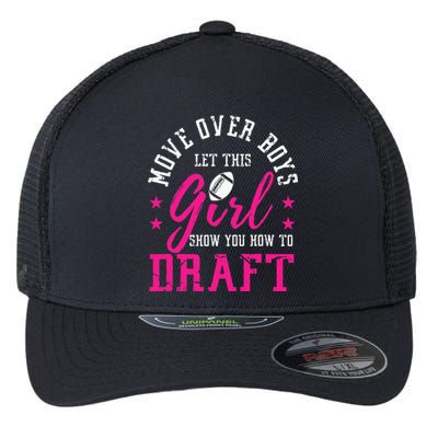 Move Over Cute Fantasy Football Women Draft Kit Party Flexfit Unipanel Trucker Cap