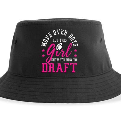 Move Over Cute Fantasy Football Women Draft Kit Party Sustainable Bucket Hat