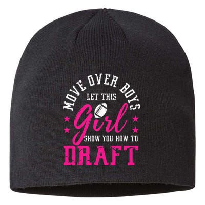 Move Over Cute Fantasy Football Women Draft Kit Party Sustainable Beanie