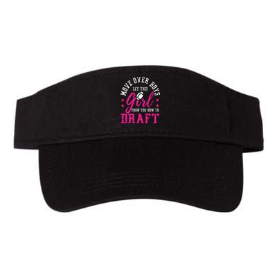 Move Over Cute Fantasy Football Women Draft Kit Party Valucap Bio-Washed Visor