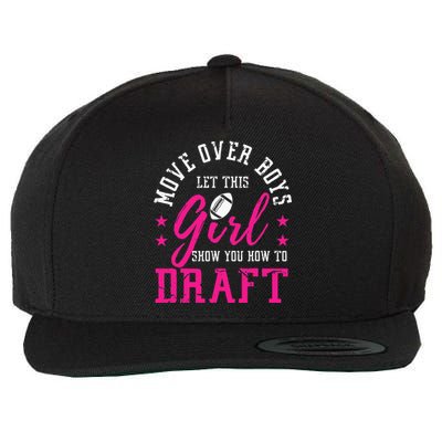 Move Over Cute Fantasy Football Women Draft Kit Party Wool Snapback Cap