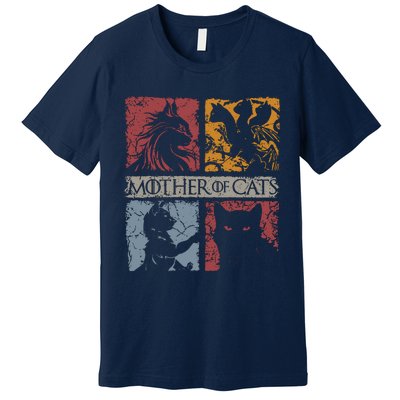 Mother Of Cats Cat Lovers Cat Mom Fabulous Gift Premium T-Shirt